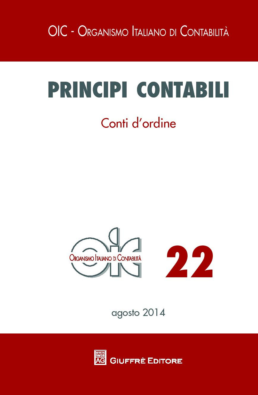 Principi contabili. Vol. 22: Conti d'ordine