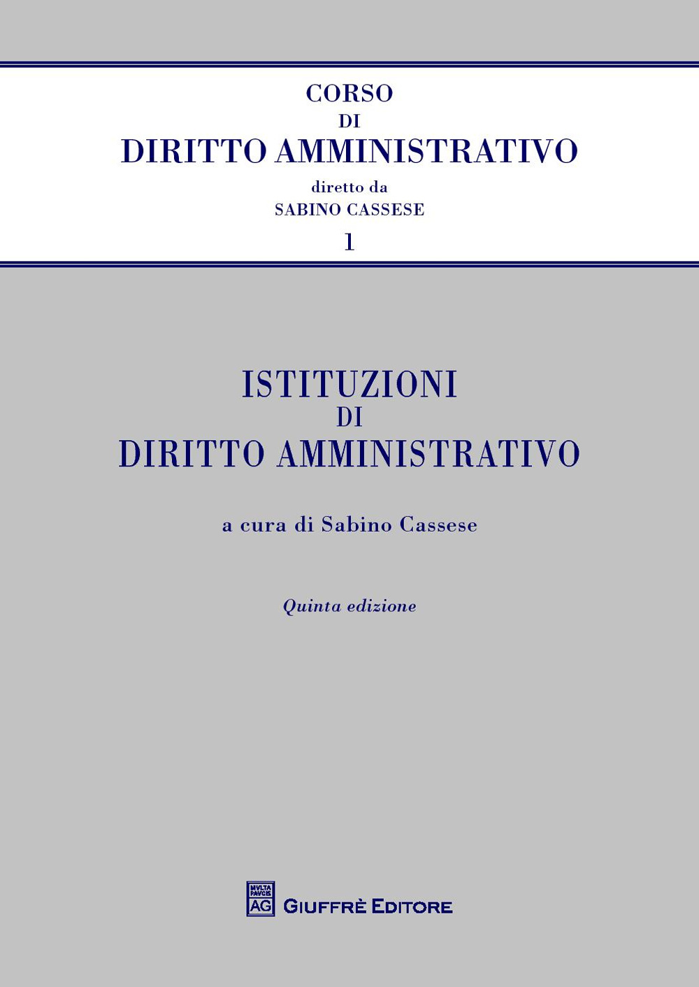 Istituzioni di diritto amministrativo