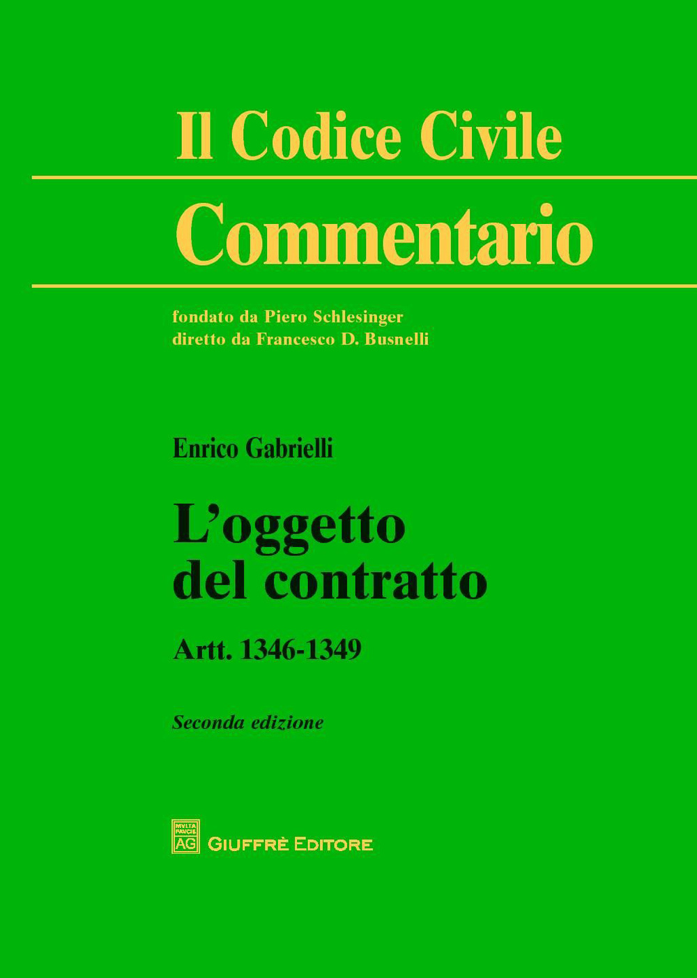 L'oggetto del contratto. Artt. 1346-1349