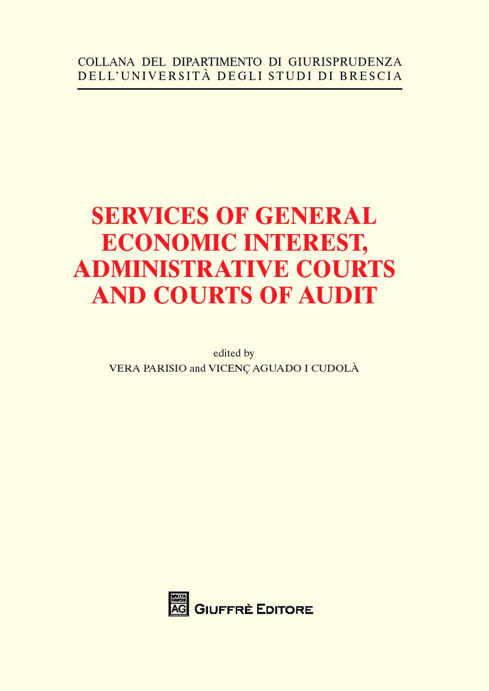 Services of general economic interest, administrative courts and courts of audit