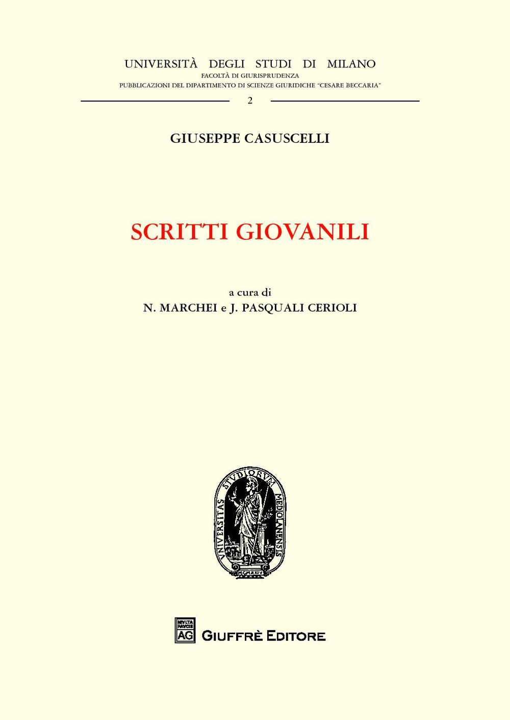 Scritti giovanili