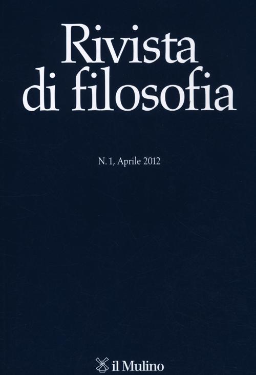 Rivista di filosofia (2012). Vol. 1