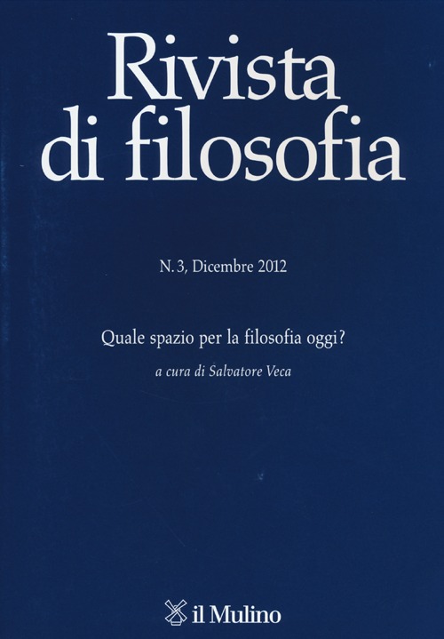 Rivista di filosofia (2012). Vol. 3