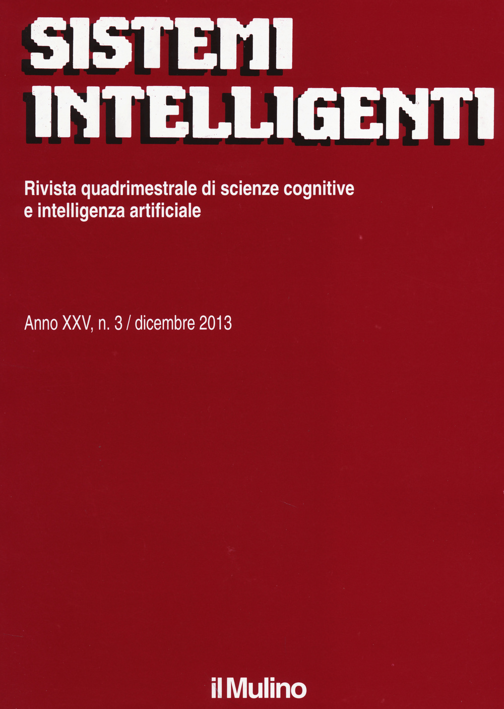 Sistemi intelligenti (2013). Vol. 3