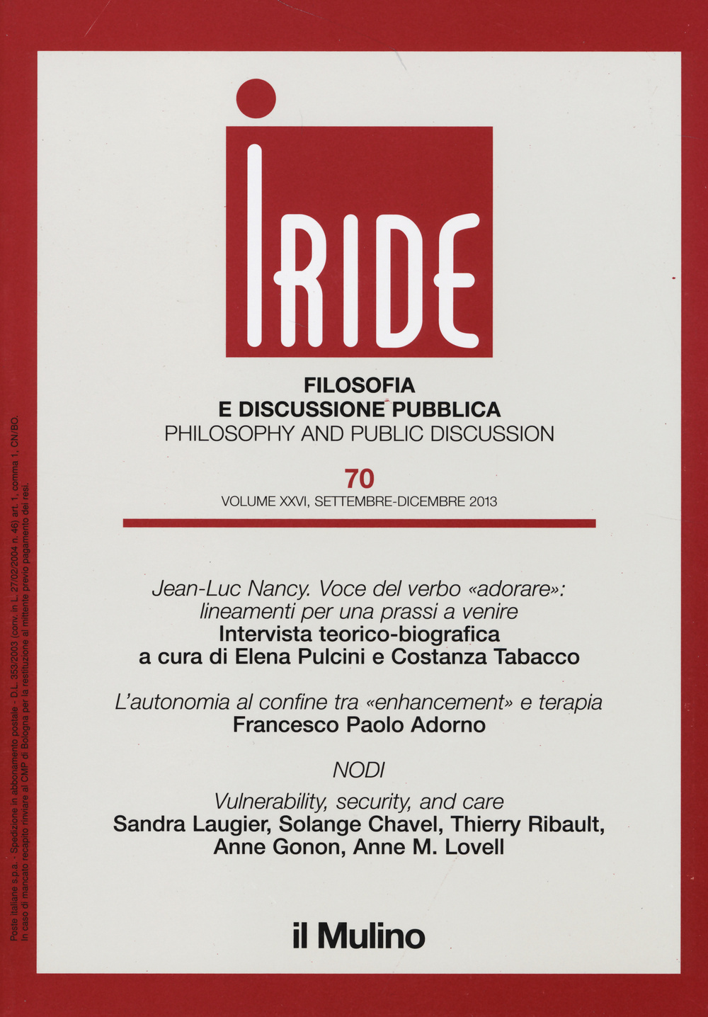 Iride (2013). Vol. 3