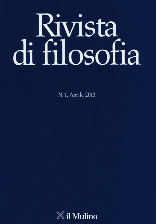 Rivista di filosofia (2013). Vol. 1