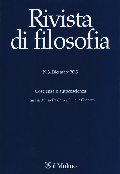 Rivista di filosofia (2013). Vol. 3