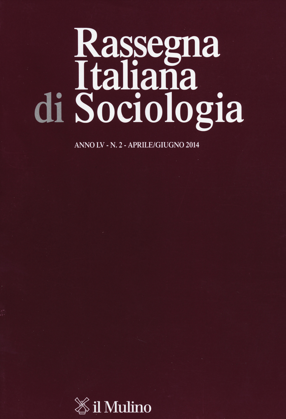 Rassegna italiana di sociologia (2014). Vol. 2