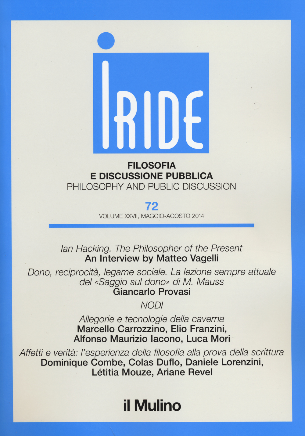 Iride (2014). Vol. 2