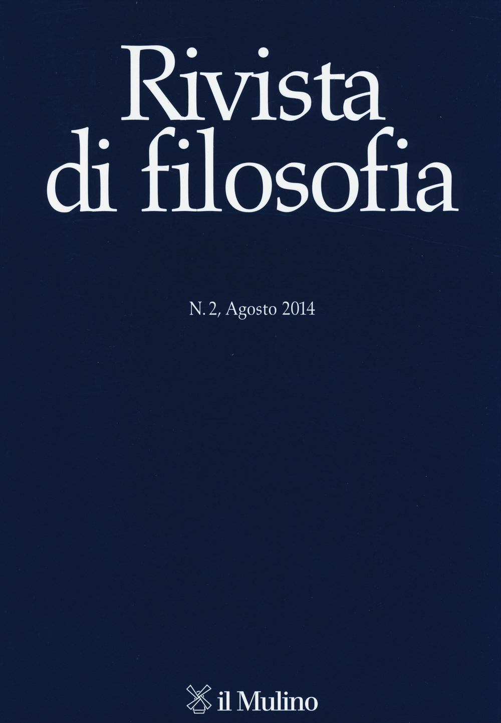 Rivista di filosofia (2014). Vol. 2