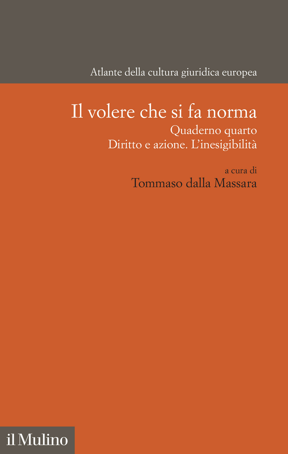 Il volere che si fa norma. Quaderno quarto. Diritto e azione. L'inesigibilità