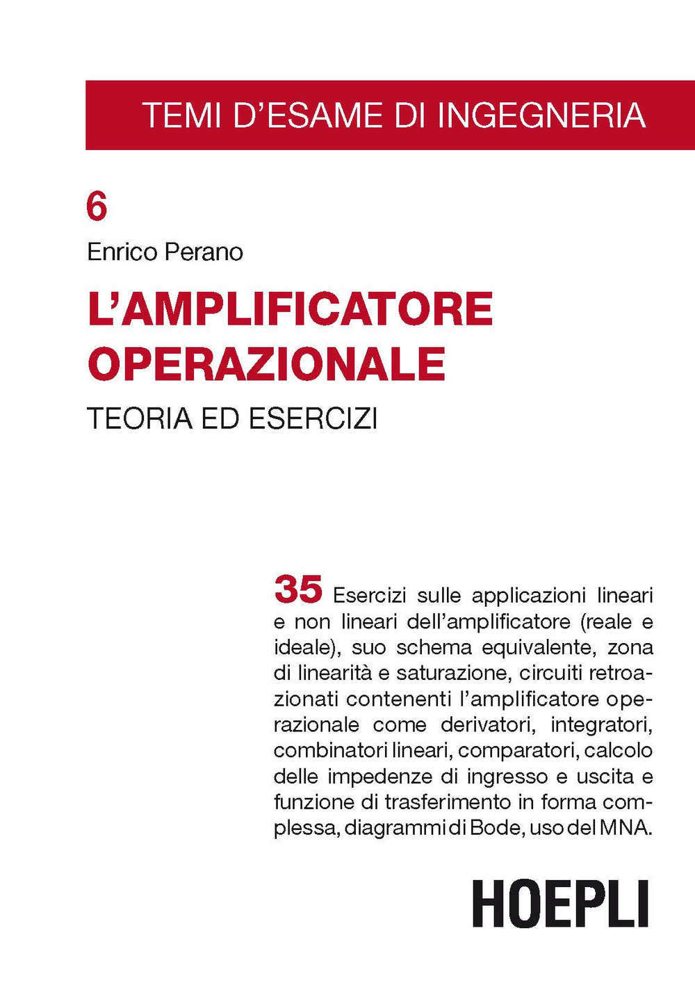 L'amplificatore operazionale. Teoria ed esercizi