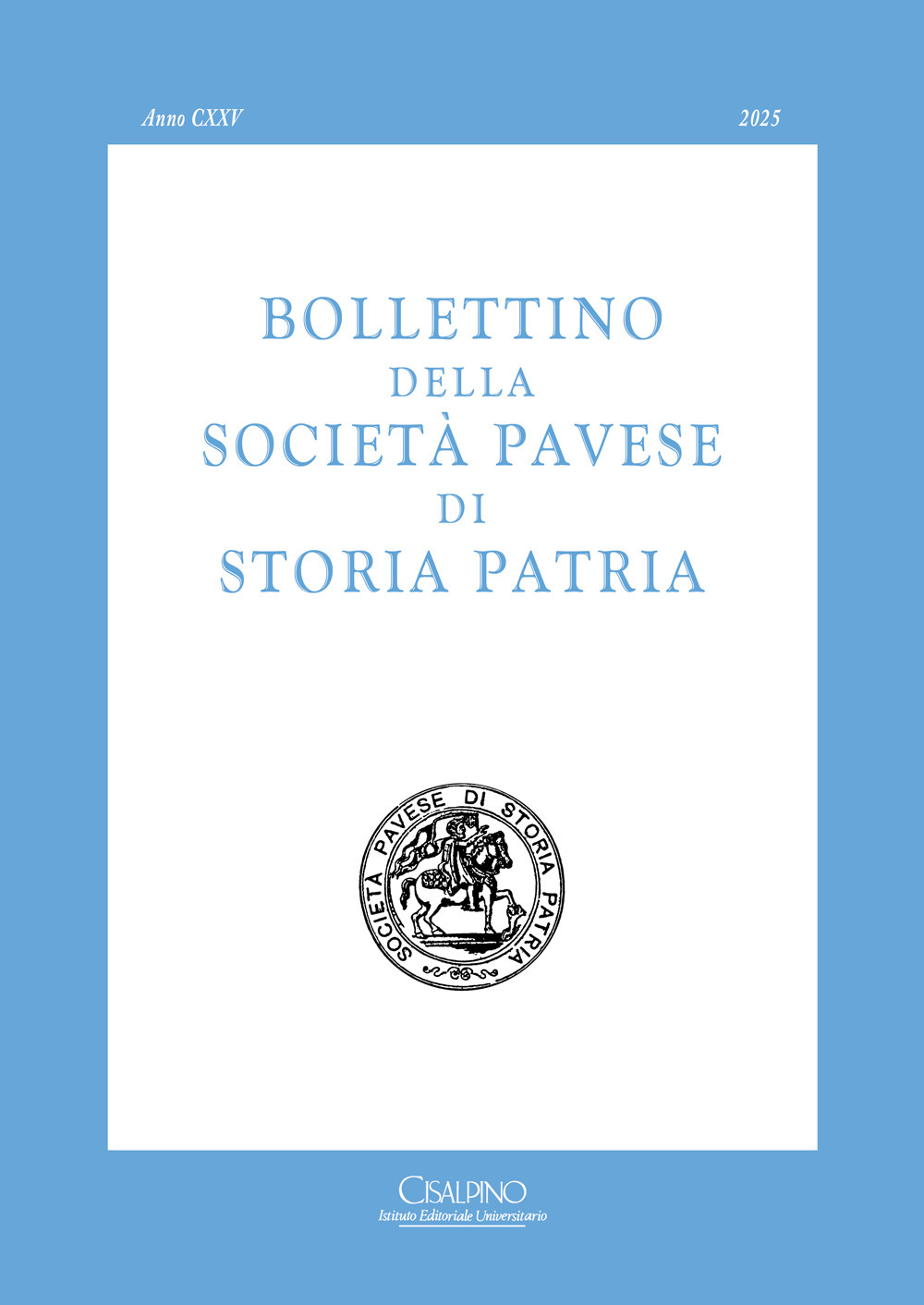 Bollettino della società pavese di storia patria (2025)