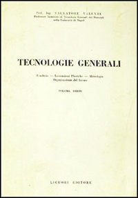 Tecnologie generali. Vol. 3