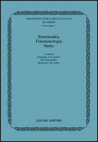 Ermeneutica, fenomenologia, storia