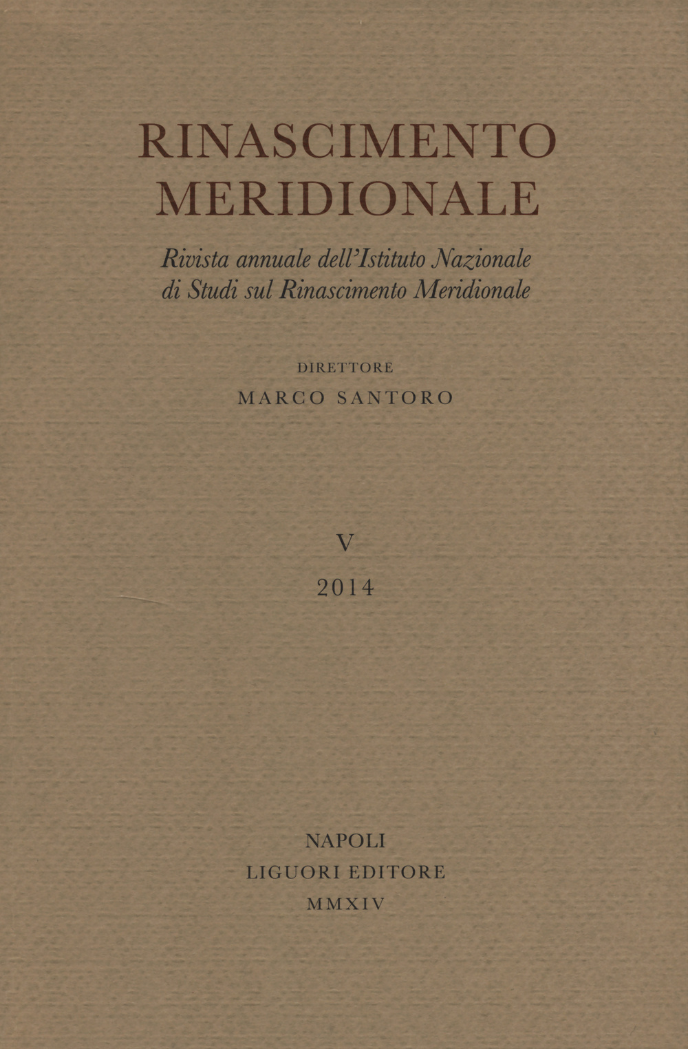 Rinascimento meridionale. Vol. 5