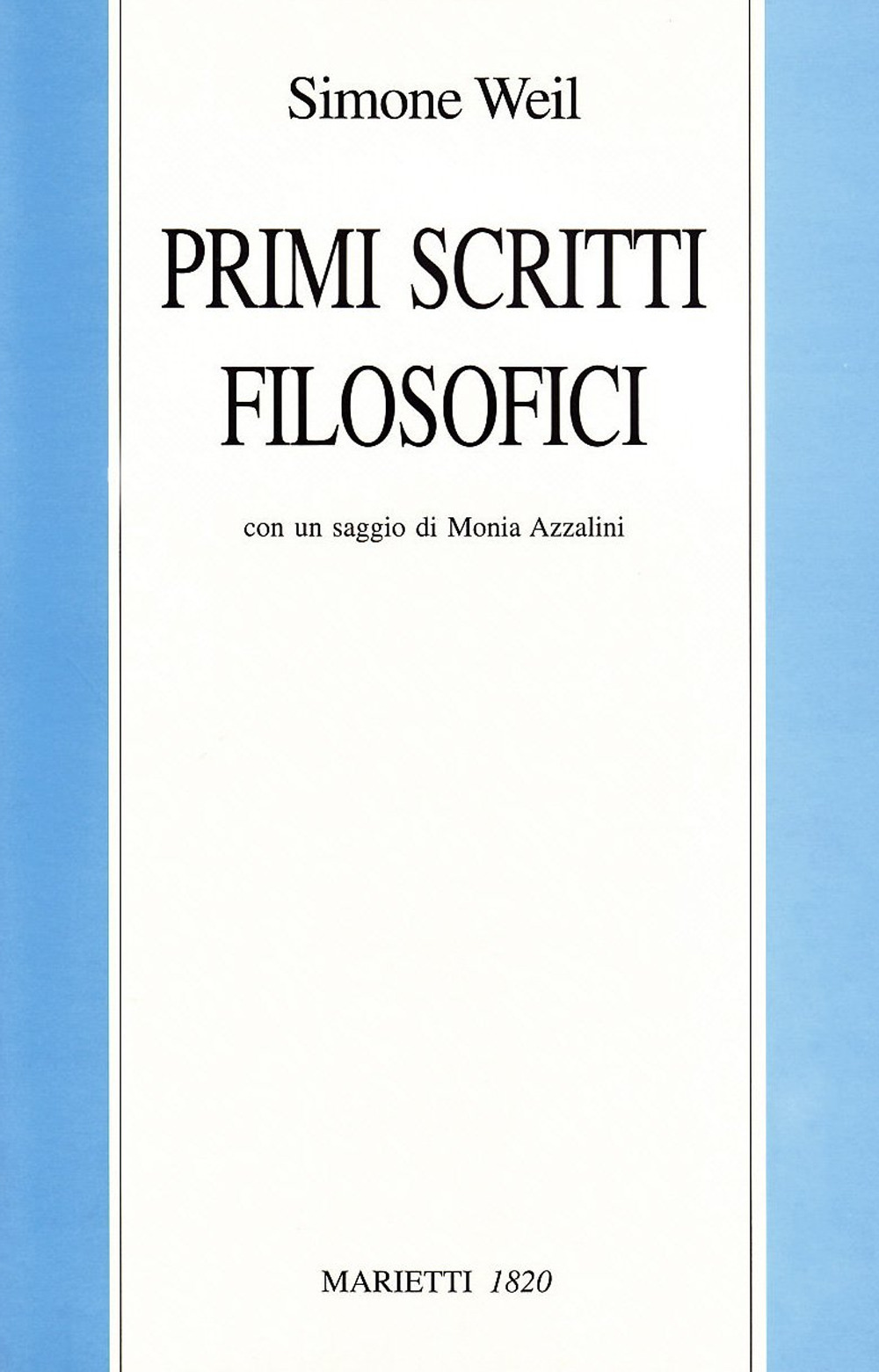 Primi scritti filosofici