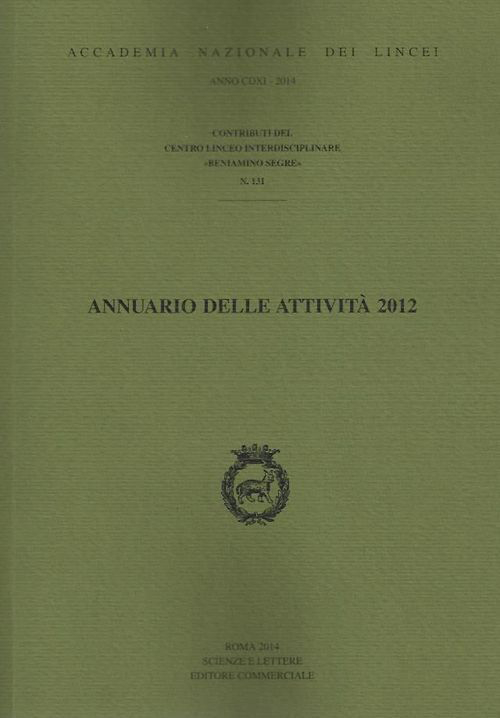 Annuario delle attività 2012