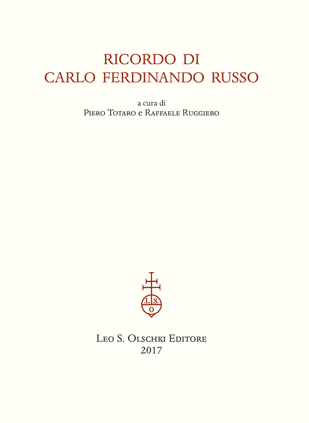 Ricordo di Carlo Ferdinando Russo