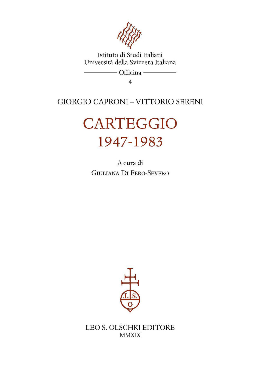 Carteggio 1947-1983