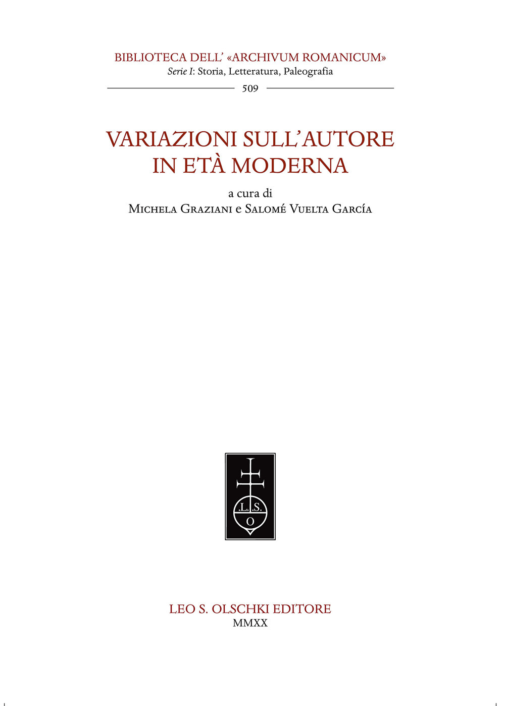 Variazioni sull'autore in età moderna