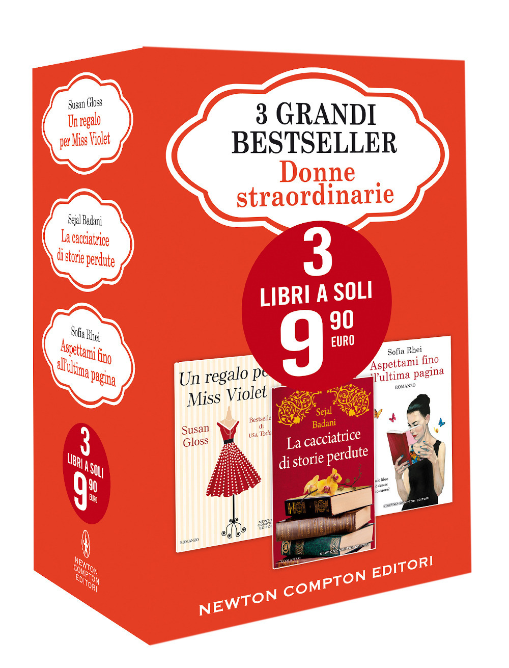 3 grandi bestseller. Donne straordinarie: Un regalo per Miss Violet-La cacciatrice di storie perdute-Aspettami fino all'ultima pagina