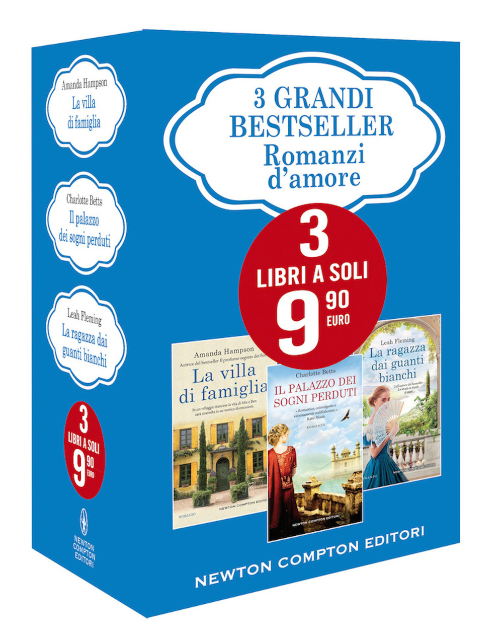 3 grandi bestseller. Romanzi d'amore: La villa di famiglia-Il palazzo dei sogni perduti-La ragazza dai guanti bianchi