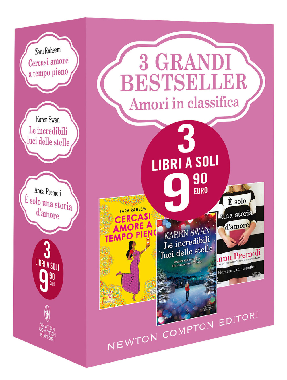 3 grandi bestseller. Amori in classifica: Cercasi amore a tempo pieno-Le incredibili luci delle stelle-È solo una storia d'amore