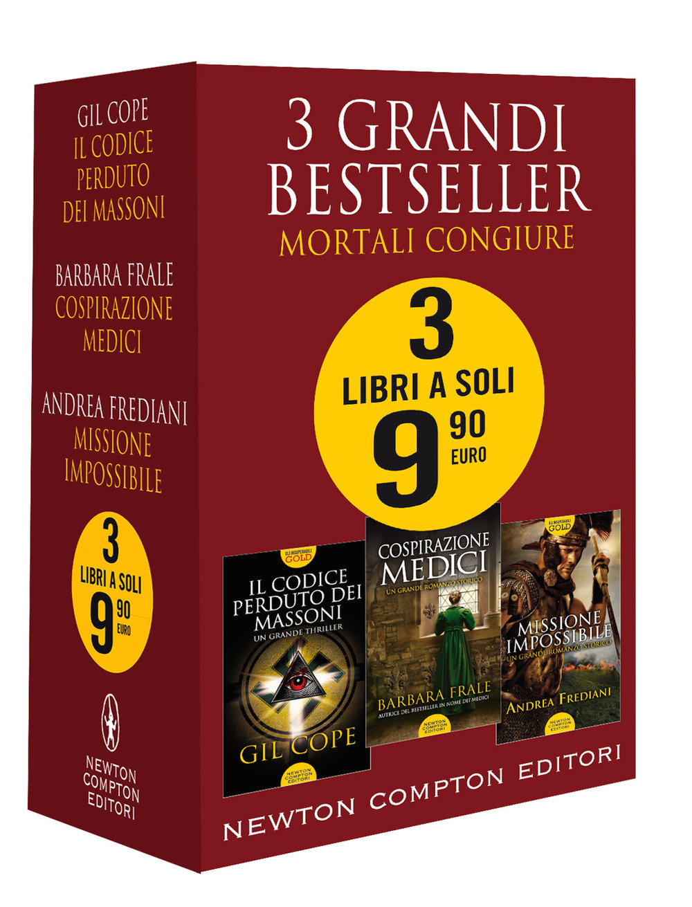 3 grandi bestseller. Mortali congiure: Il codice perduto dei massoni-Cospirazione Medici-Missione impossibile