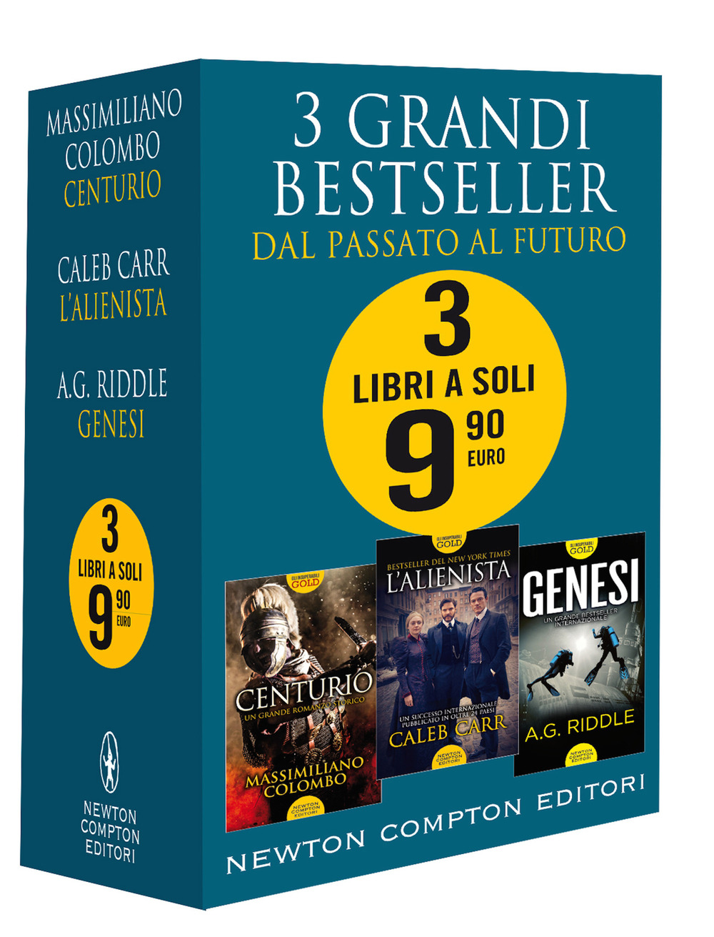 3 grandi bestseller. Dal passato al futuro: Centurio-L'alienista-Genesi