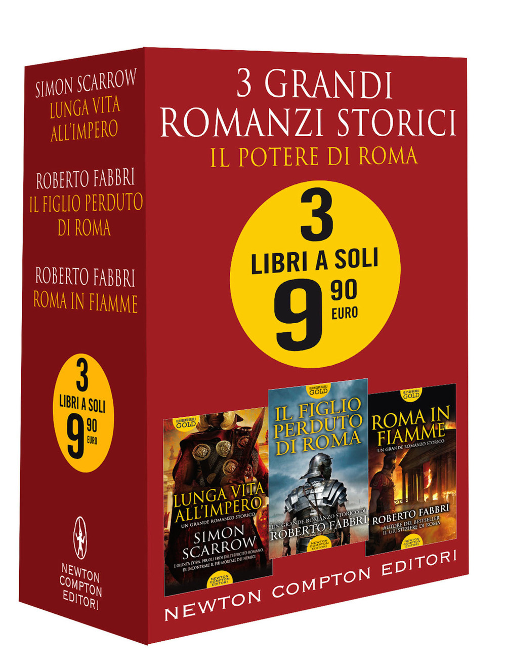 3 grandi romanzi storici. Il potere di Roma: Roma in fiamme-Il figlio perduto di Roma-Lunga vita all'impero