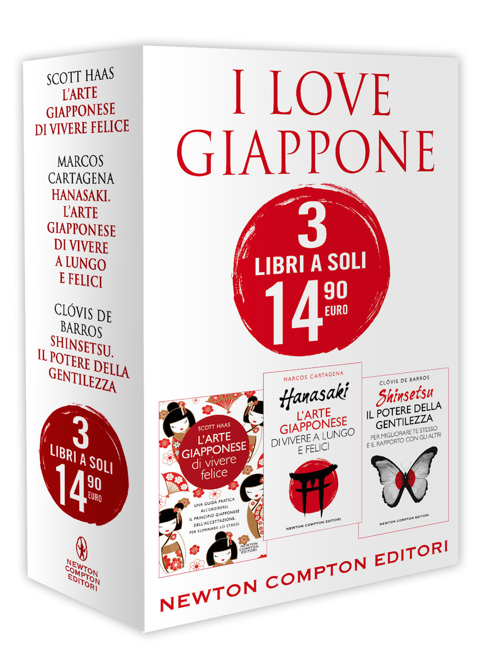 I love Giappone: L'arte giapponese di vivere felice. Una guida pratica all'ukeireru, il principio giapponese dell'accettazione, per eliminare lo stress-Hanasaki. L'arte giapponese di vivere a lungo e felici-Shinsetsu. Il potere della gentilezza. Per migli