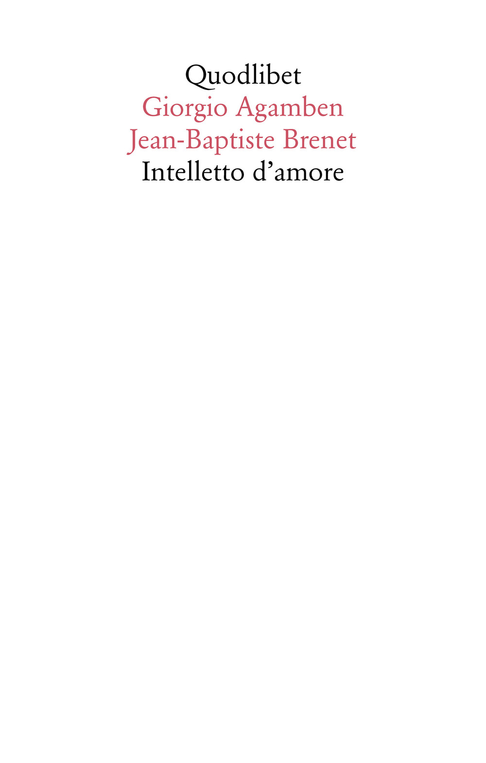 Intelletto d'amore