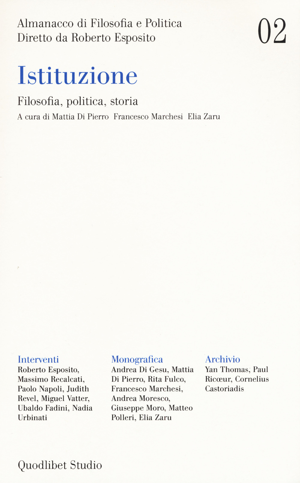 ALMANACCO DI FILOSOFIA E POLITICA (2020) - 9788822904379