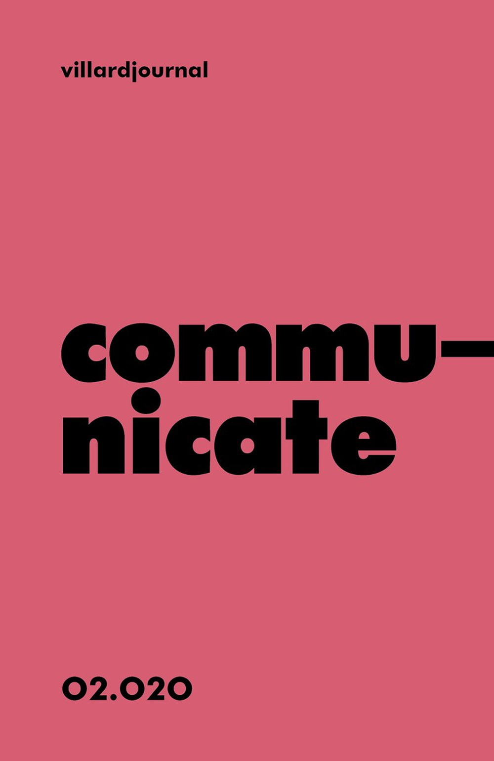 COMMUNICATE. VILLARDJOURNAL (2020) - 9788822904928