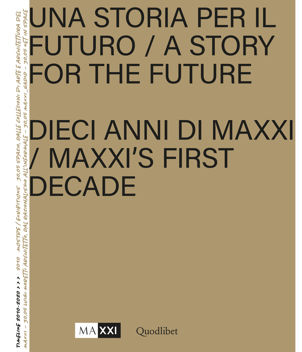 STORIA PER IL FUTURO. DIECI ANNI DEL MAXXI-A STORY FOR THE FUTURE. MAXXI'S FIRST DECADE. EDIZ. BILINGUE. CON POSTER (UNA) - 9788822907462