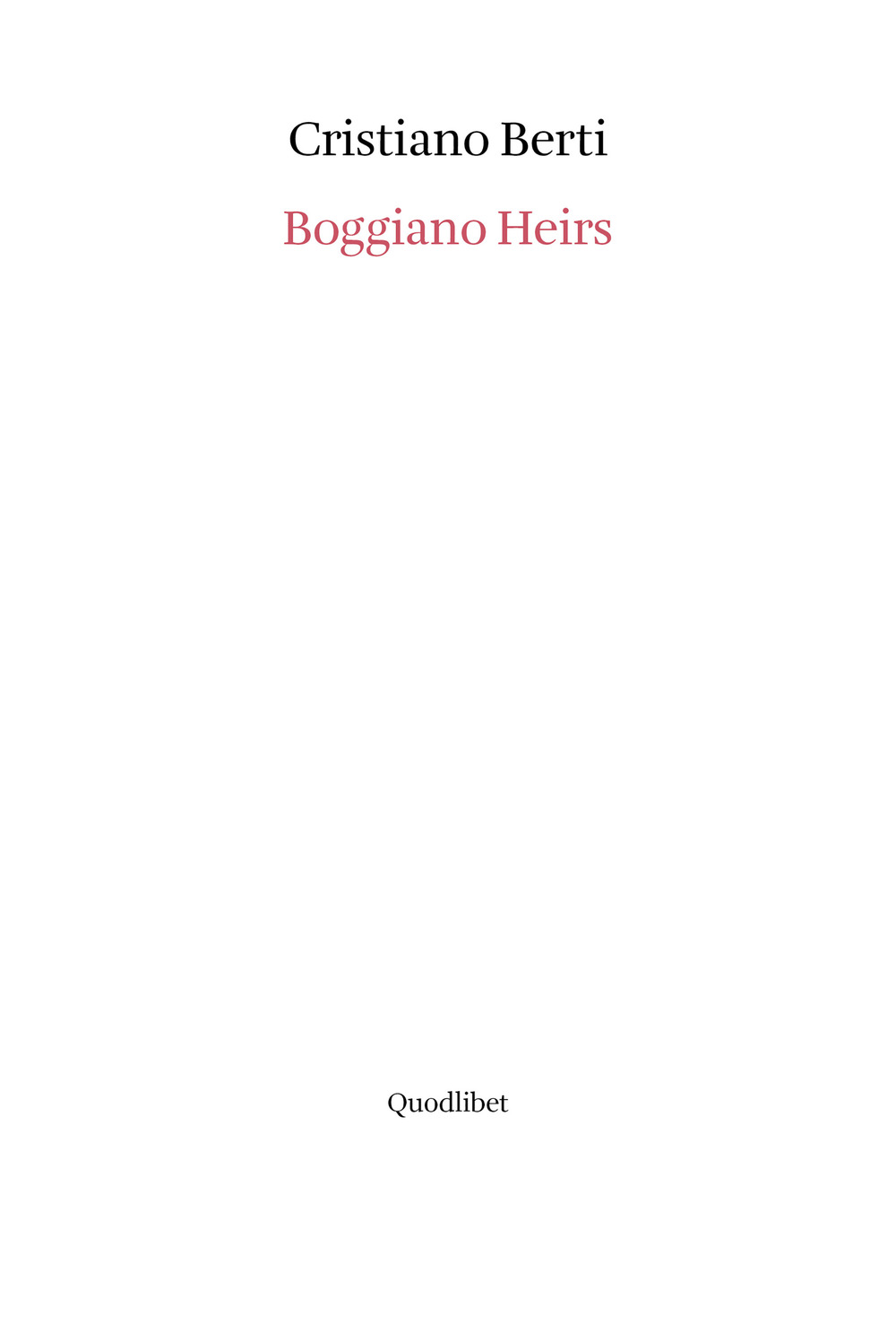 Boggiano heirs