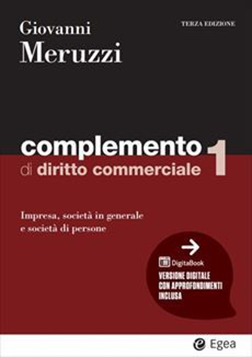 Complemento di diritto commerciale. Vol. 1: Impresa, società in generale e le società di persone