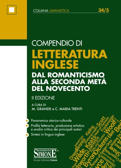 Compendio di letteratura inglese. Dal Romanticismo alla seconda metà del Novecento