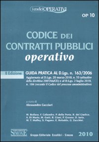 Codice dei contratti pubblici operativo