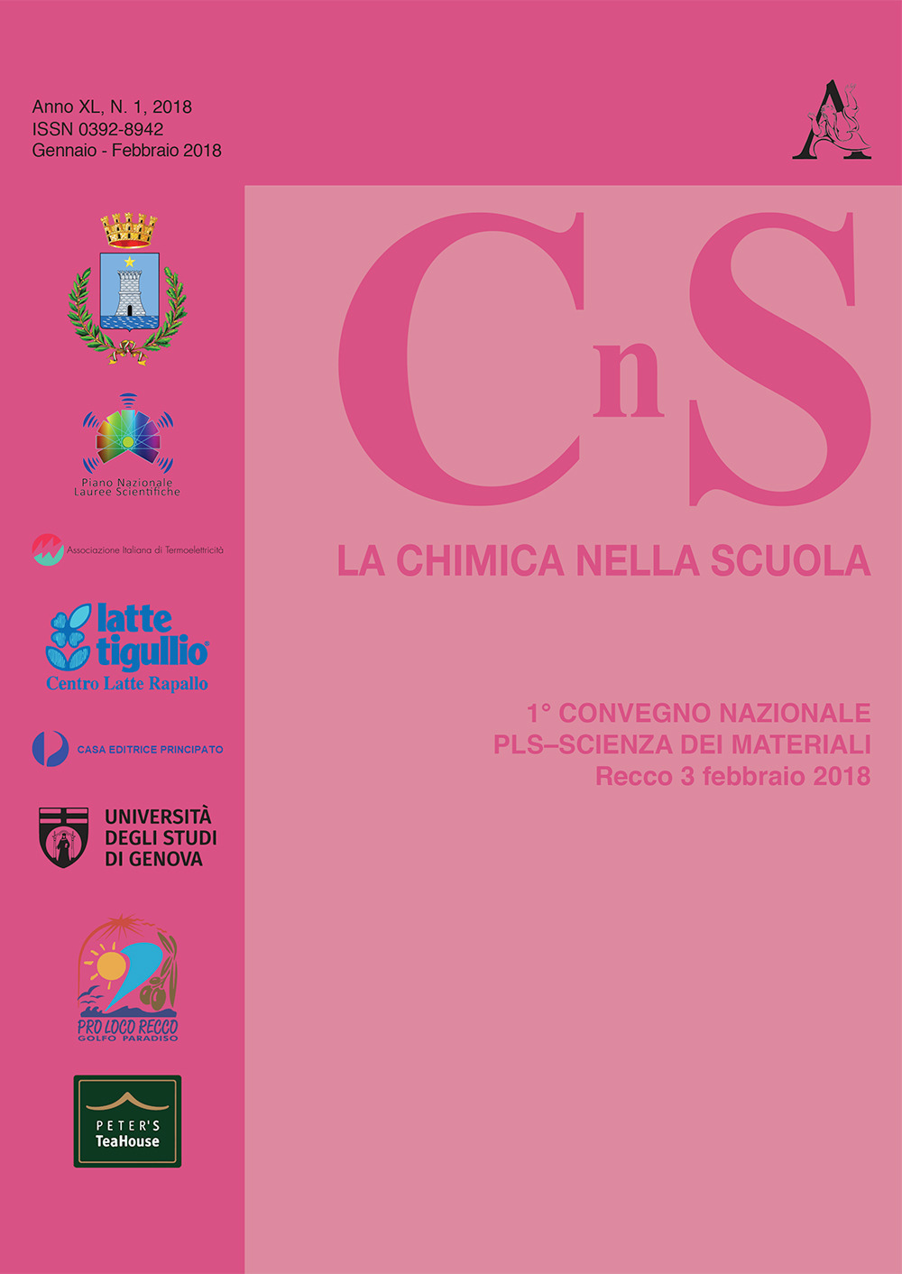 La chimica nella scuola (2018). Vol. 1: Gennaio-Febbraio