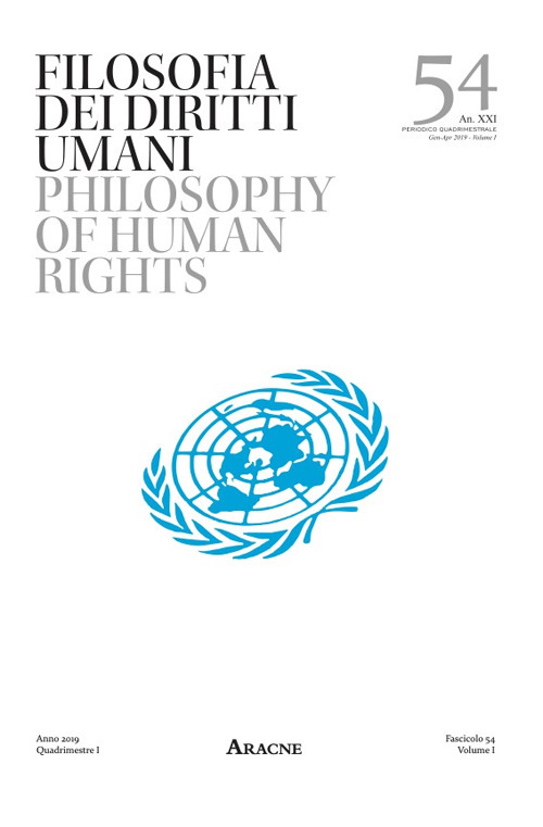 Filosofia dei diritti umani-Philosophy of human rights (2019). Vol. 54