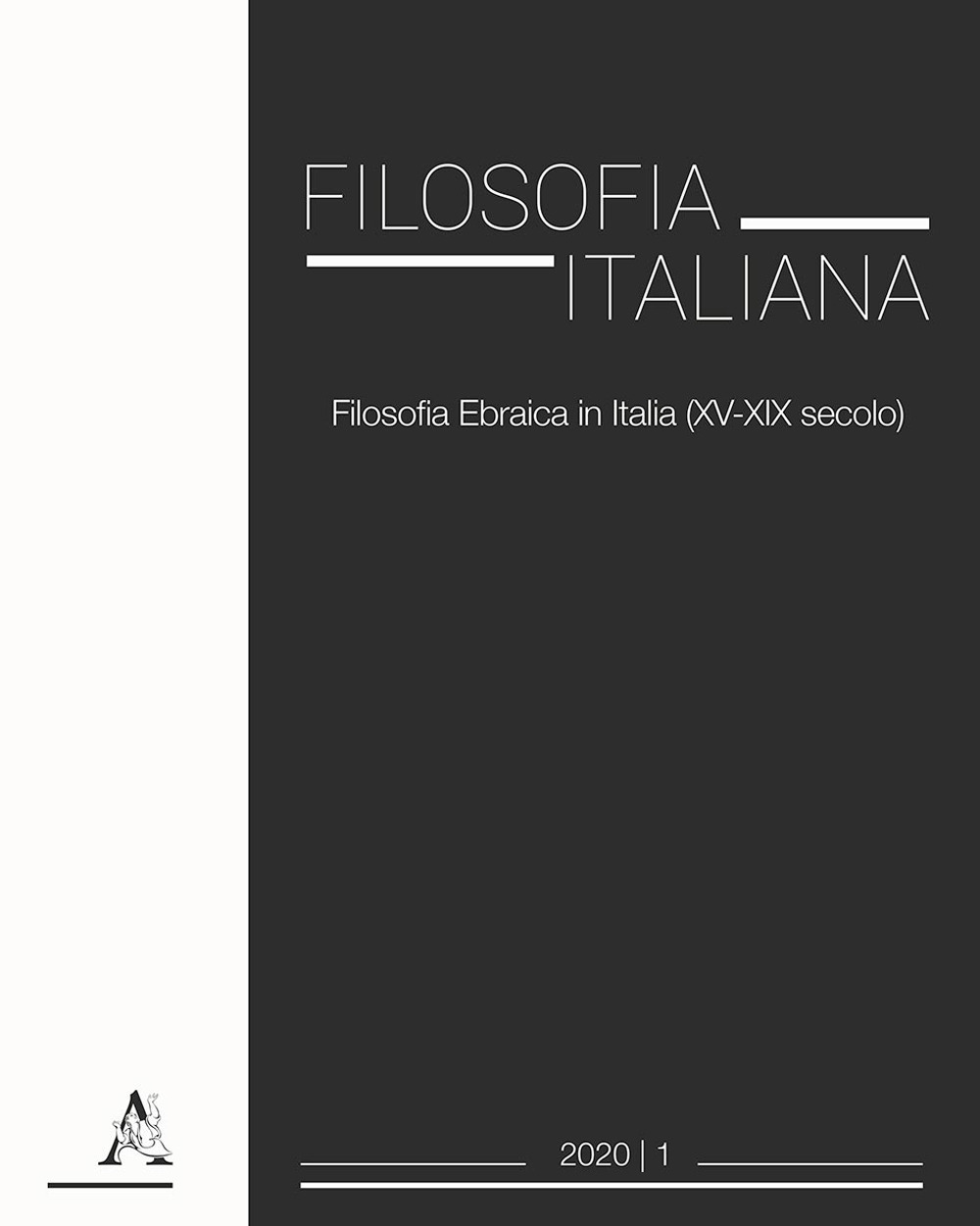 Filosofia italiana (2020). Vol. 1