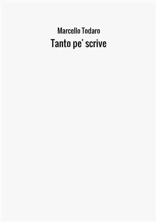 Tanto pe' scrive