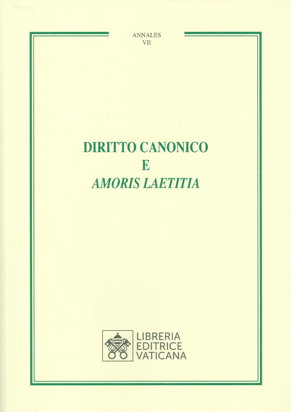 Diritto canonico e «Amoris laetitia»