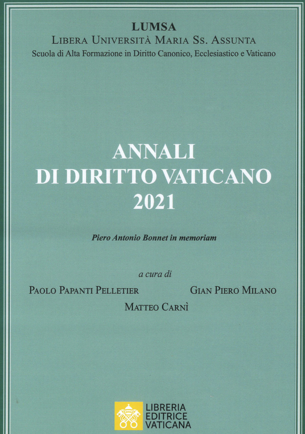 Annali di diritto vaticano (2021)