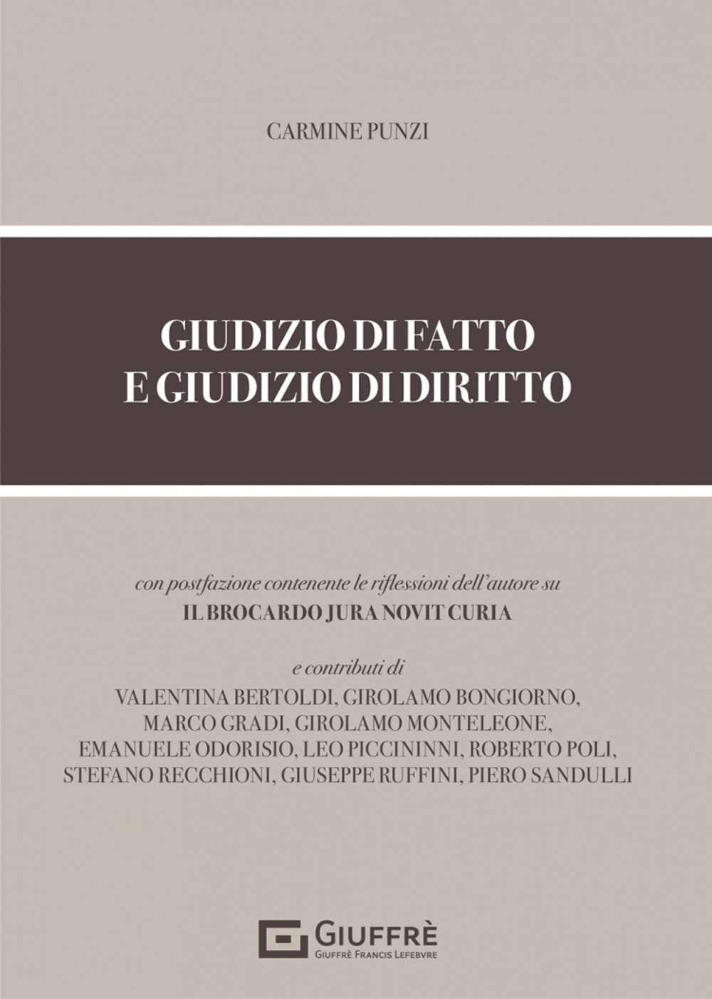 Giudizio di fatto e giudizio di diritto