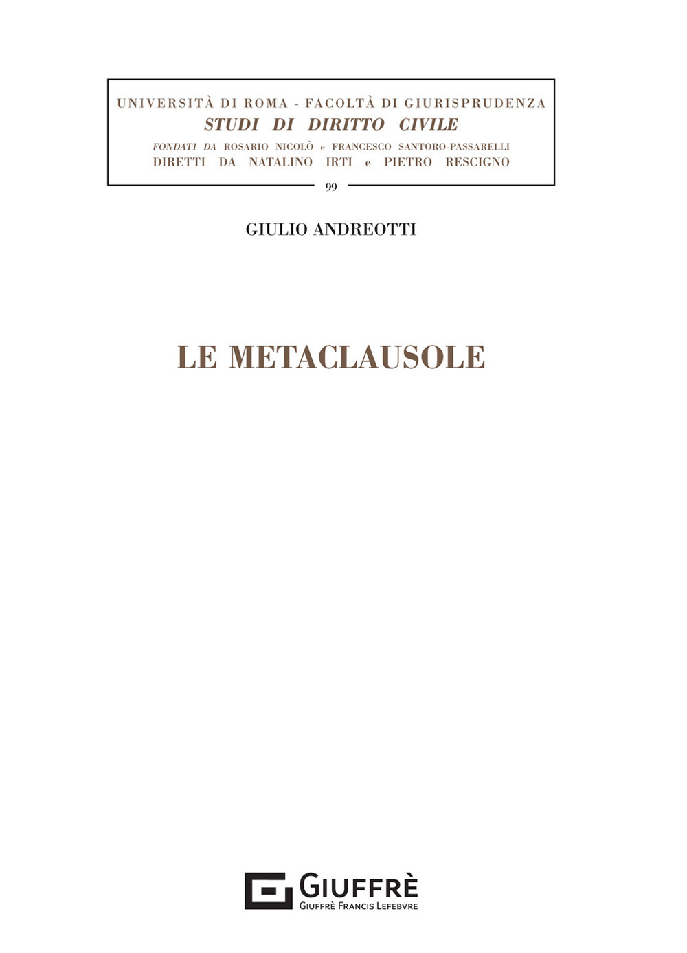 Le metaclausole