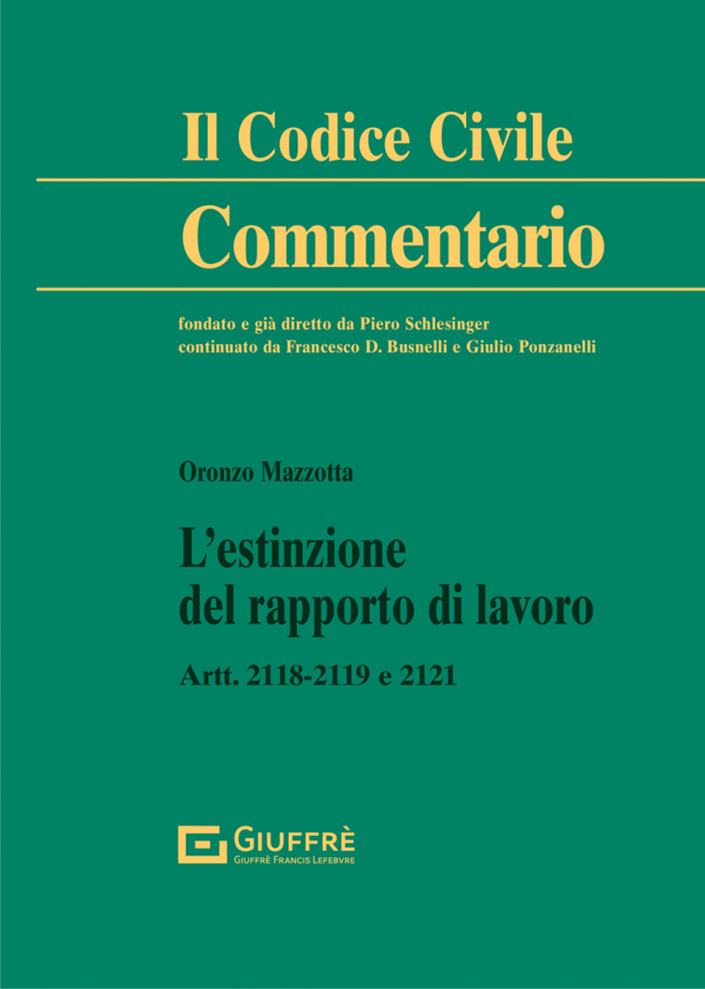 L'estinzione del rapporto di lavoro