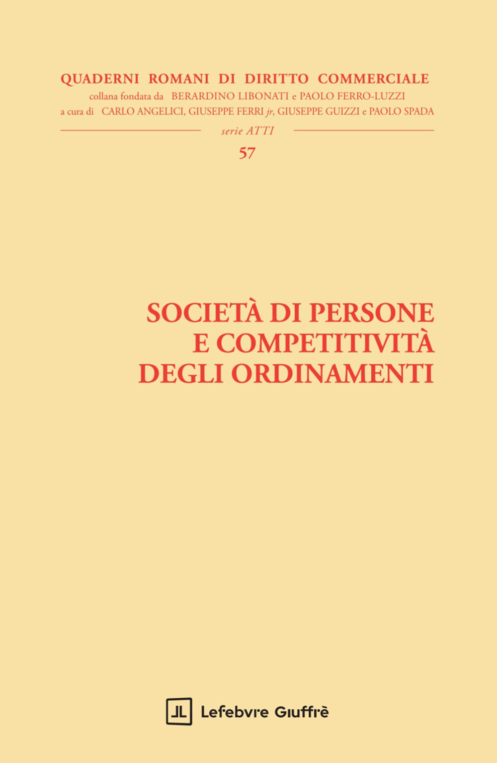 Società di persone e competitività degli ordinamenti